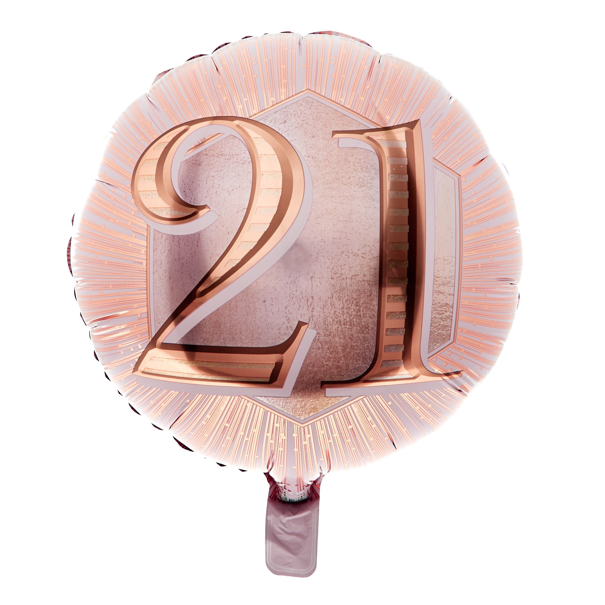 Rose Gold 21st Birthday Balloon & Lindt Chocolate Box