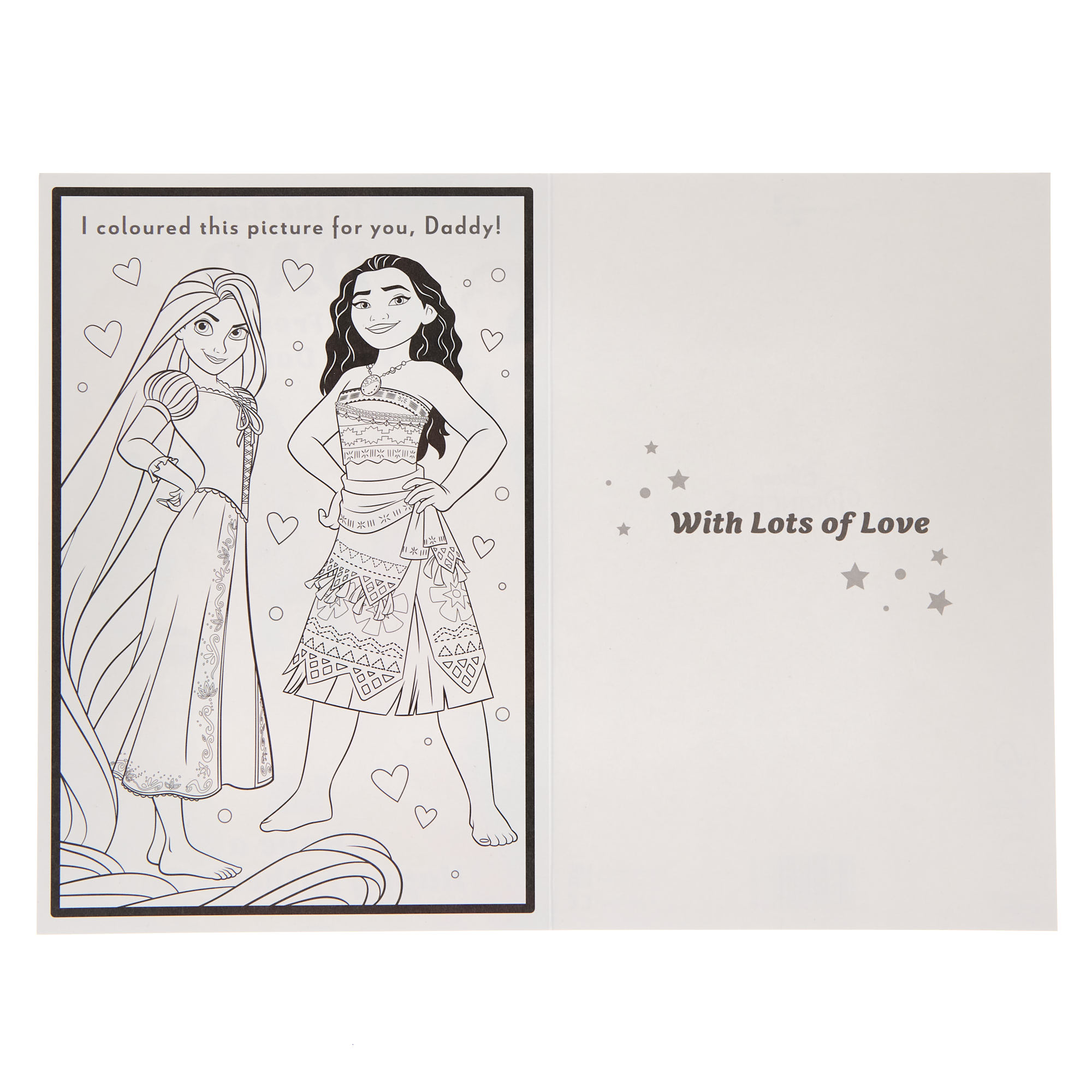 Dad from Daughter Disney Princess Father's Day Card
