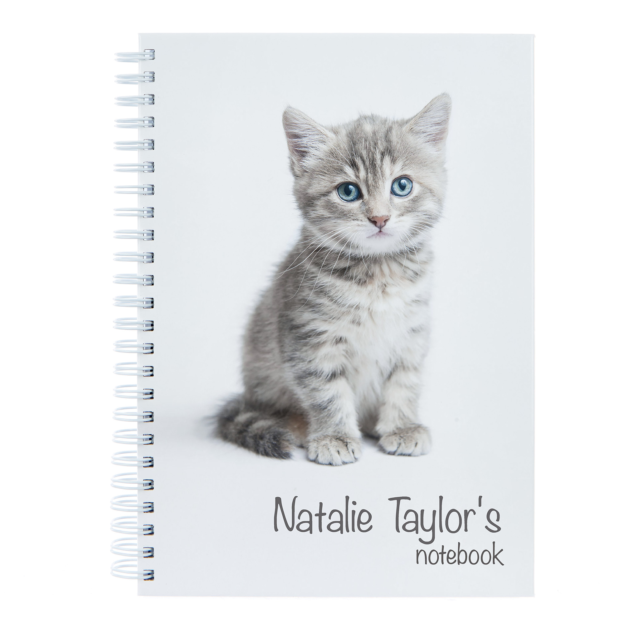 Personalised Cute Kitten Notebook