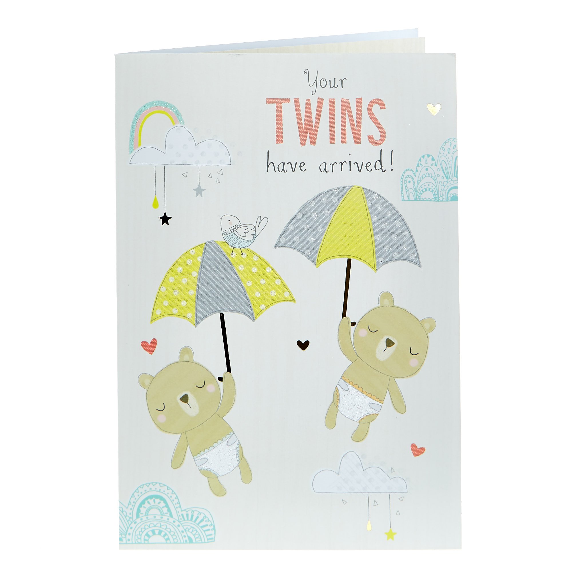 New Baby Card - Your Twins Have Arrived