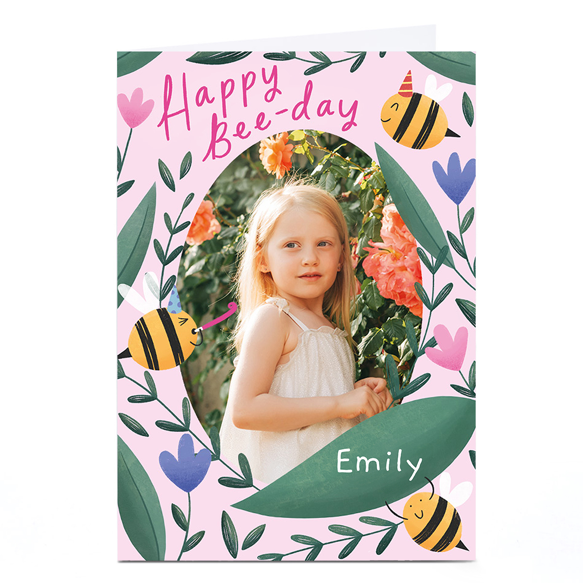 Photo Chloe Fae Birthday Card - Happy Bee-Day