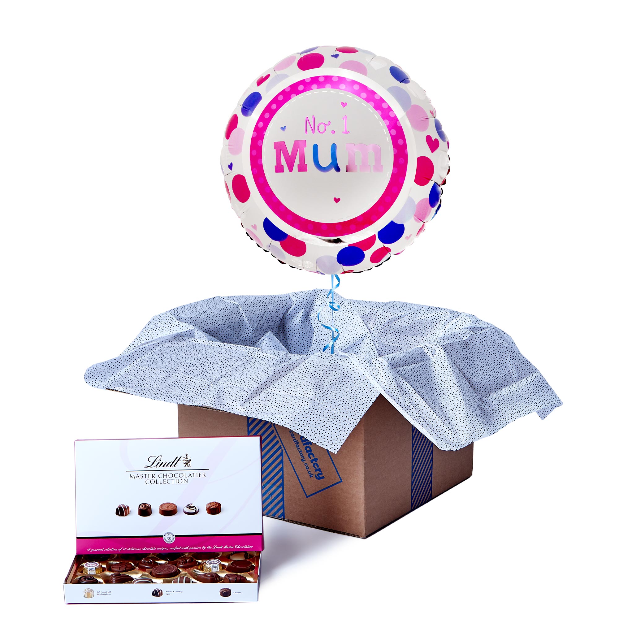 No. 1 Mum Balloon & Lindt Chocolates