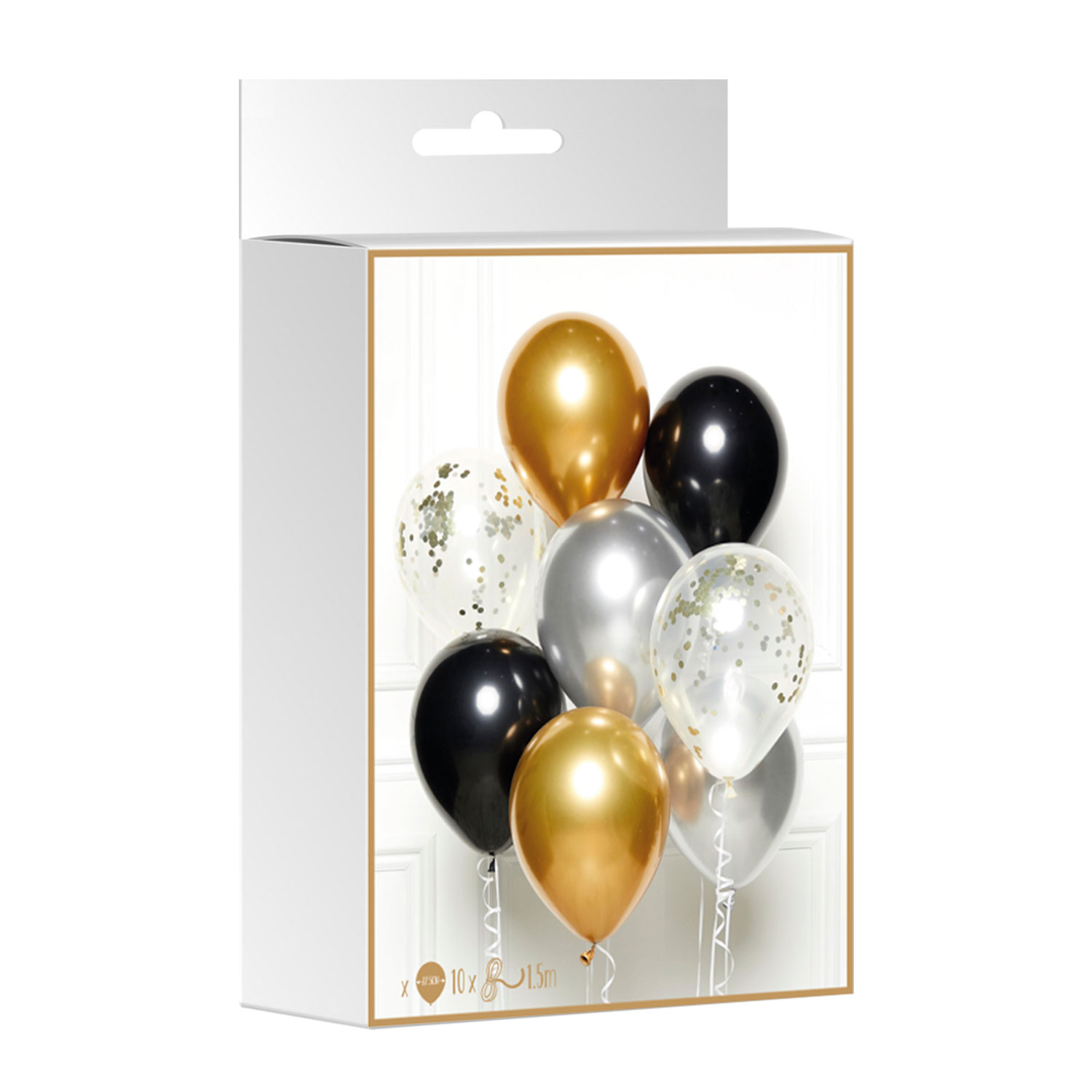 DIY Black, Gold & Silver Latex Balloon Kit