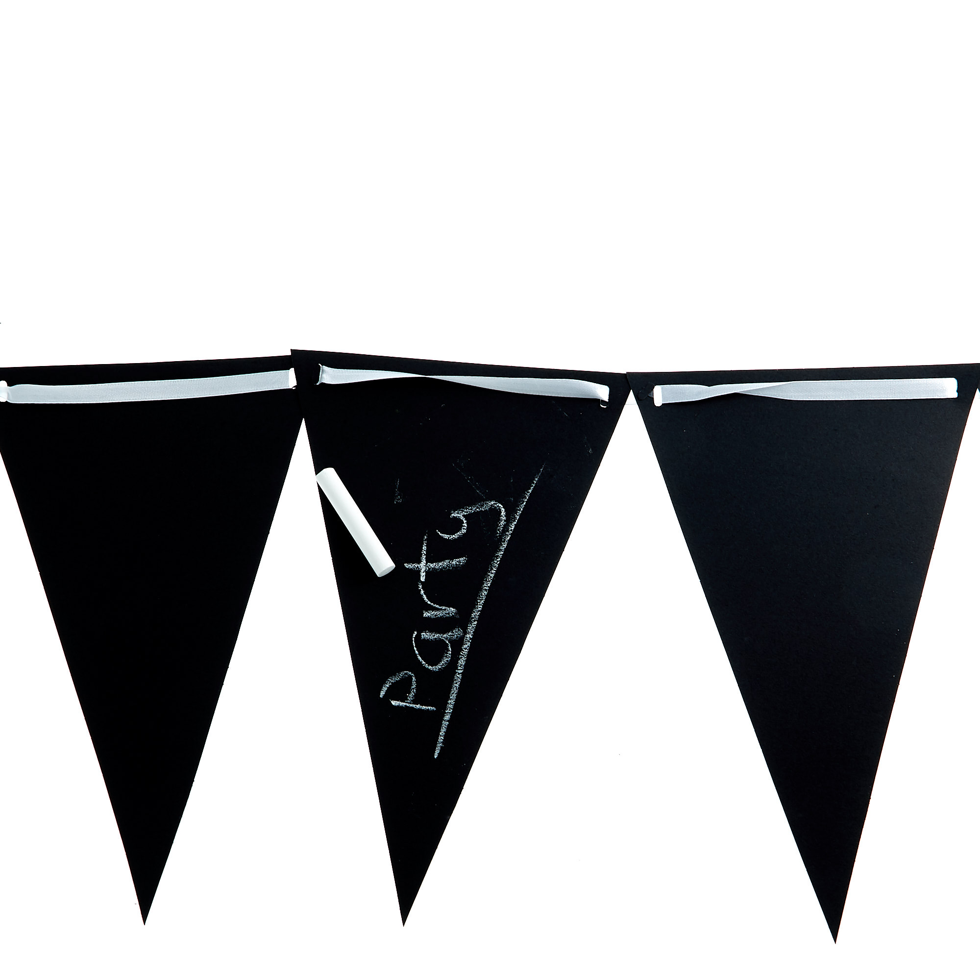 Buy Black Chalkboard Flag Banner With Chalk for GBP 3.99 Card Factory UK