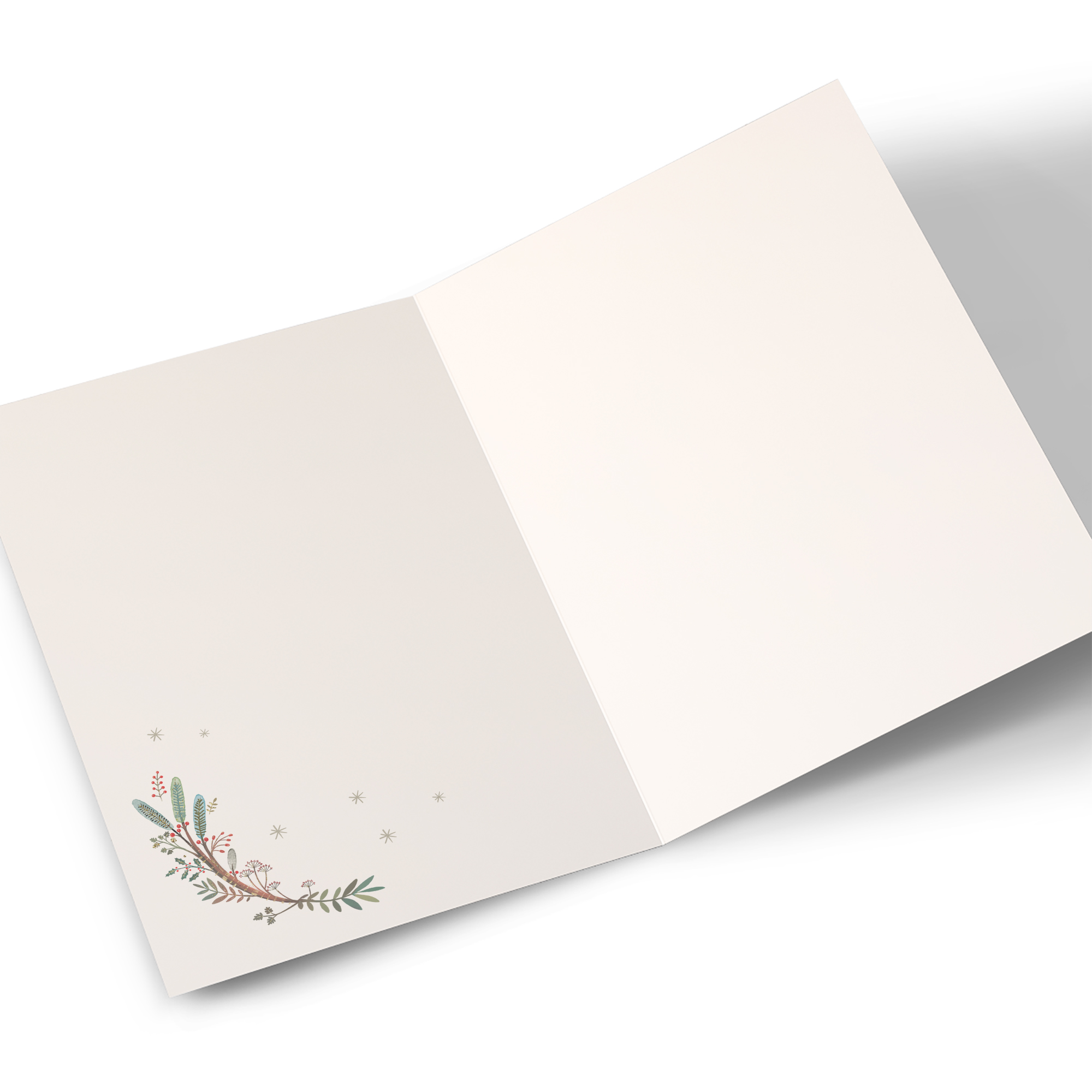 Personalised Christmas Card - Stag in Forest, Husband