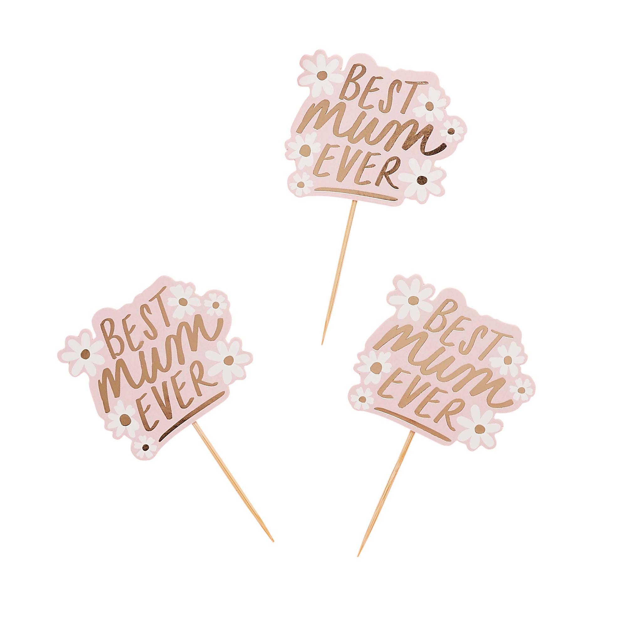 Daisy Best Mum Ever Food Picks - Pack of 12