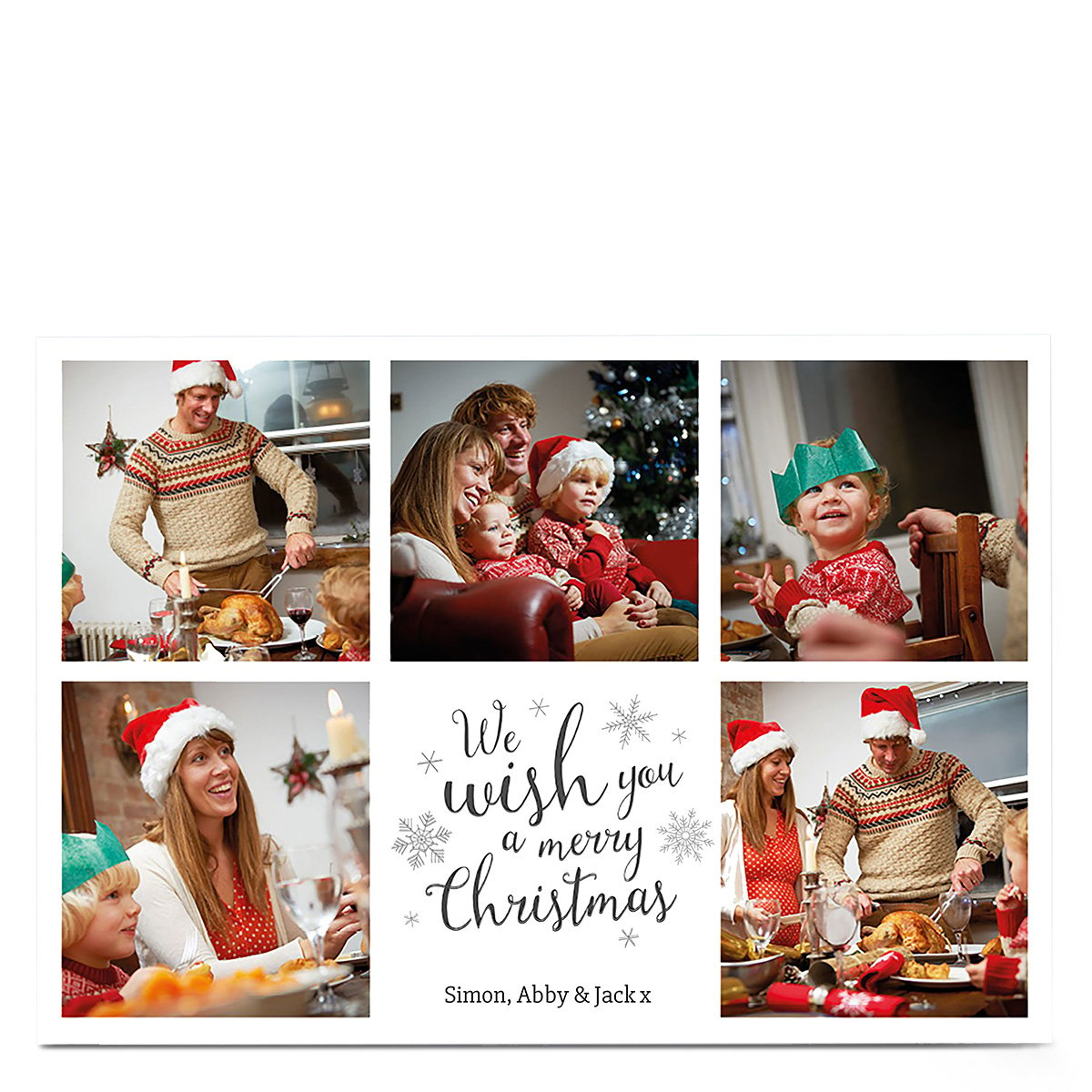 Photo Christmas Card - We Wish You A Merry Christmas