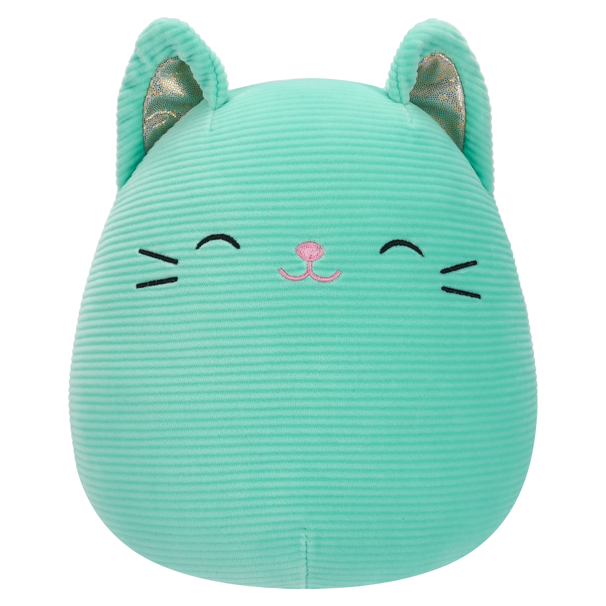 Squishmallows Squisharoys 7.5-Inch Charisma the Corduroy Mint Cat