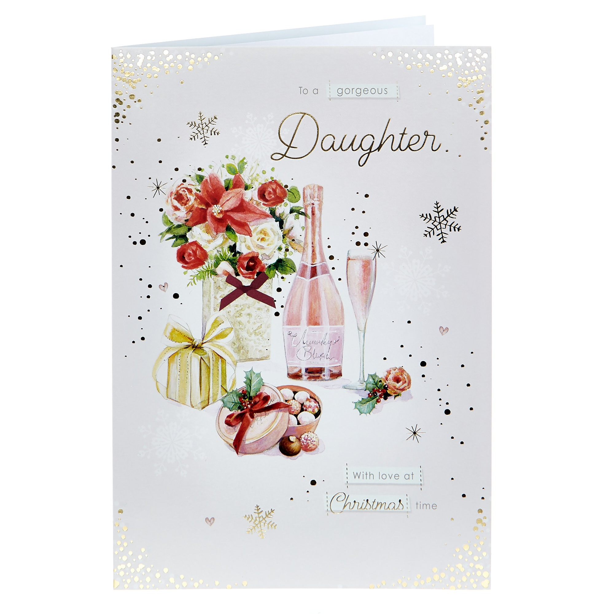 Christmas Card - Gorgeous Daughter With Love