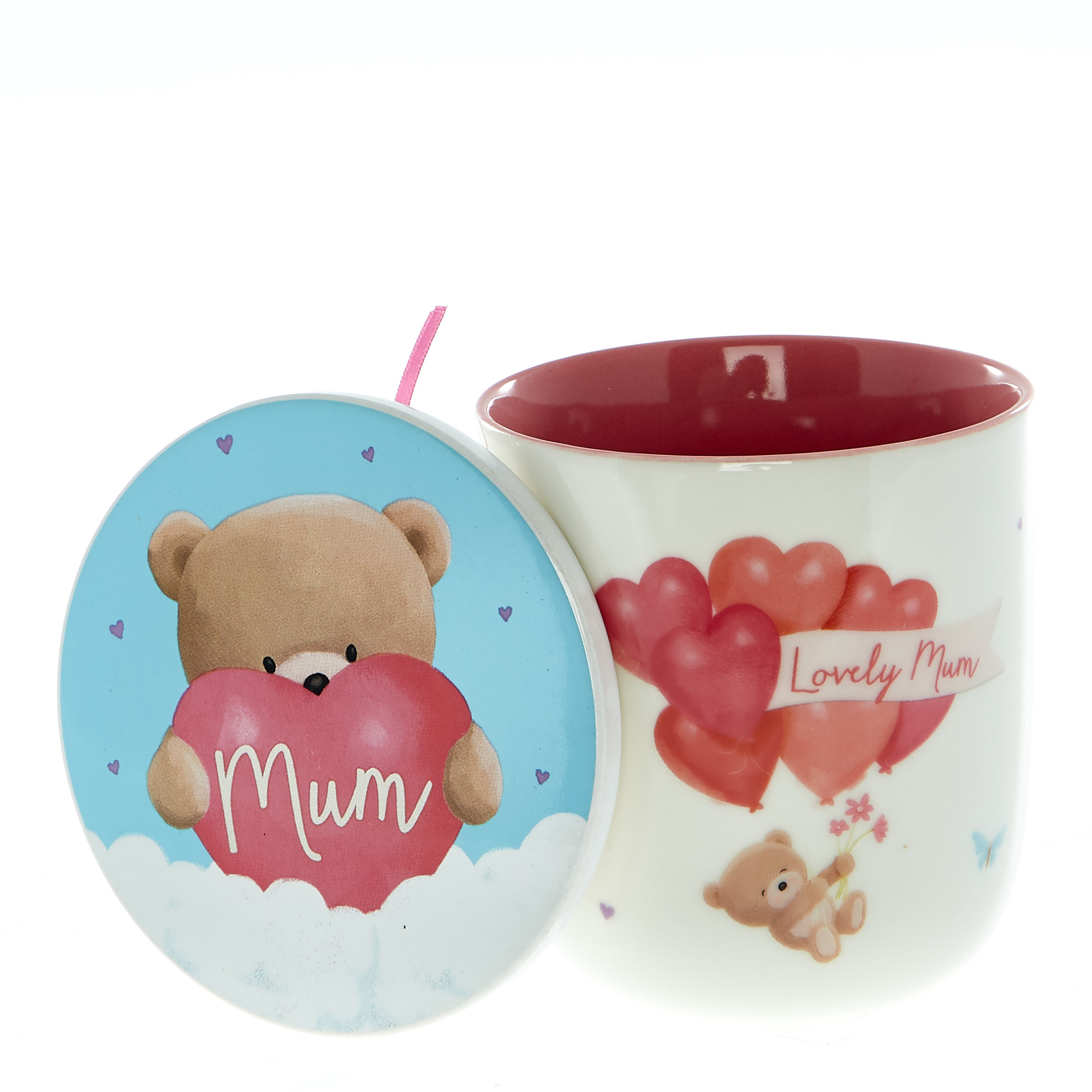 Hugs Bear Lovely Mum Mug & Coaster Set