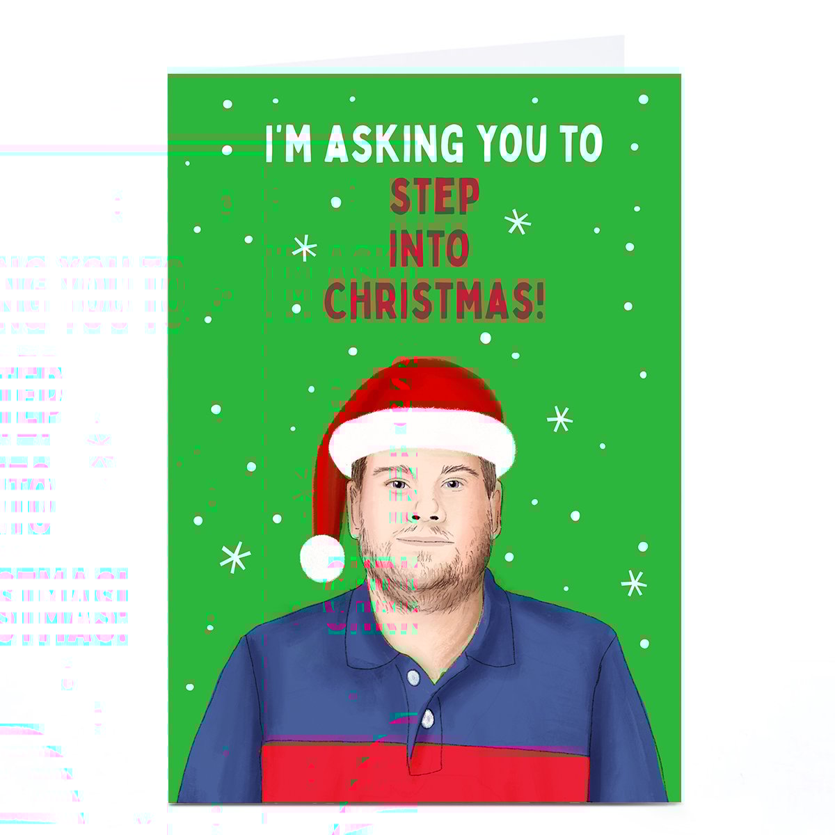Personalised Christmas Card - Step into Christmas