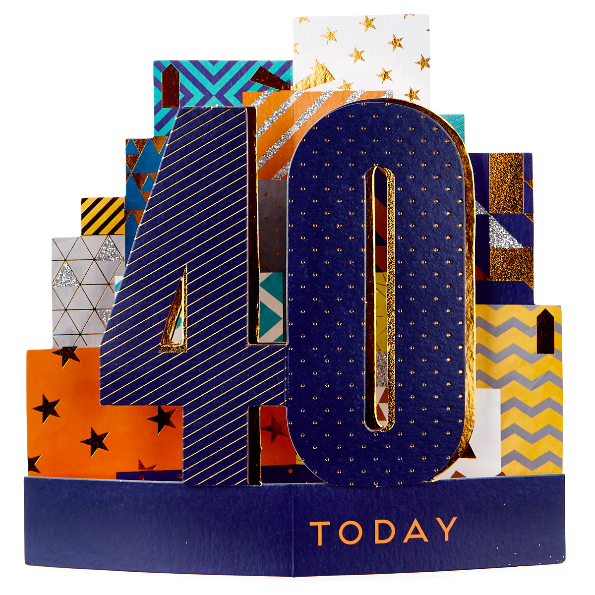 Exquisite Collection 3D 40th Birthday Card