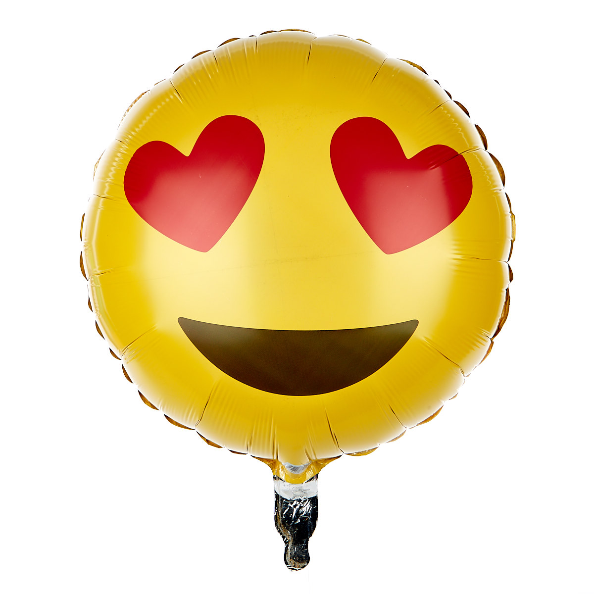 Heart Eyes Emoticon 13.5-Inch Foil Helium Balloon