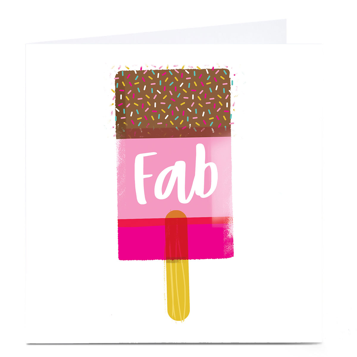 Personalised Hello Munki Card - Fab Ice Lolly