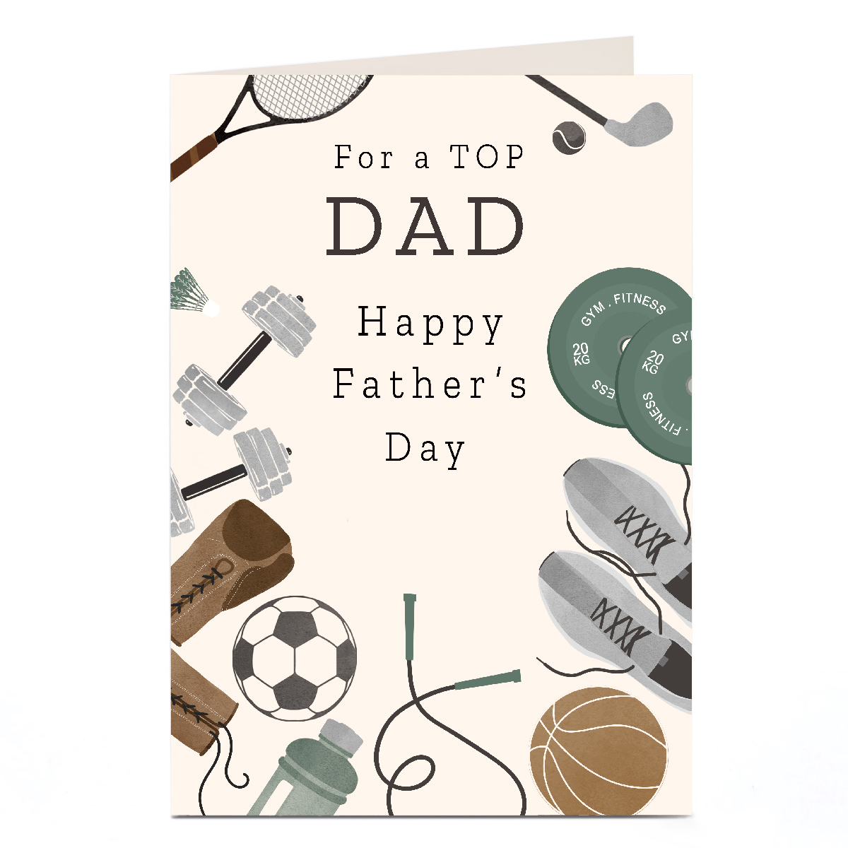Buy Personalised Father's Day Card Sports Father's Day Card for GBP 1