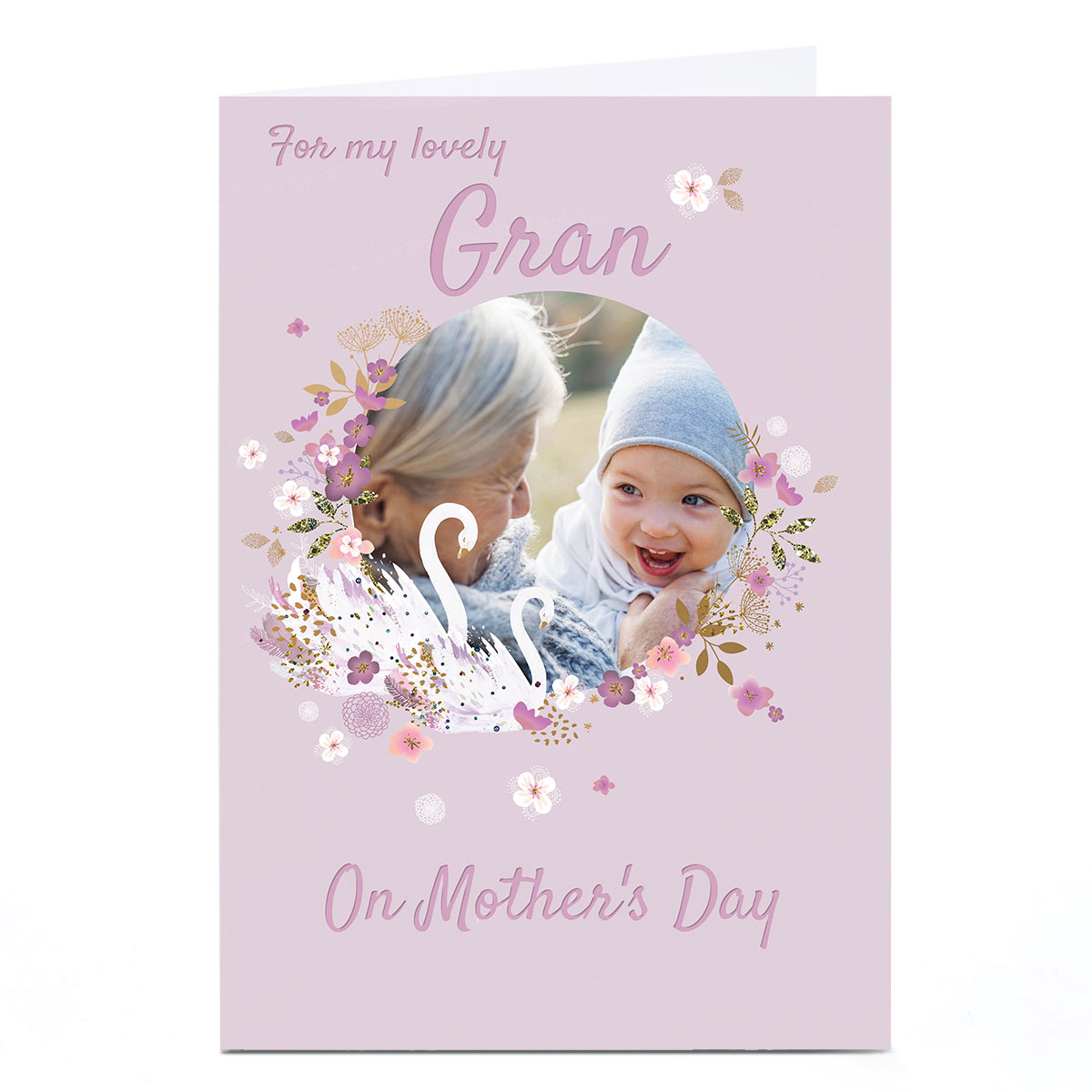Photo Kerry Spurling Mother's Day Card - Gran, Swans