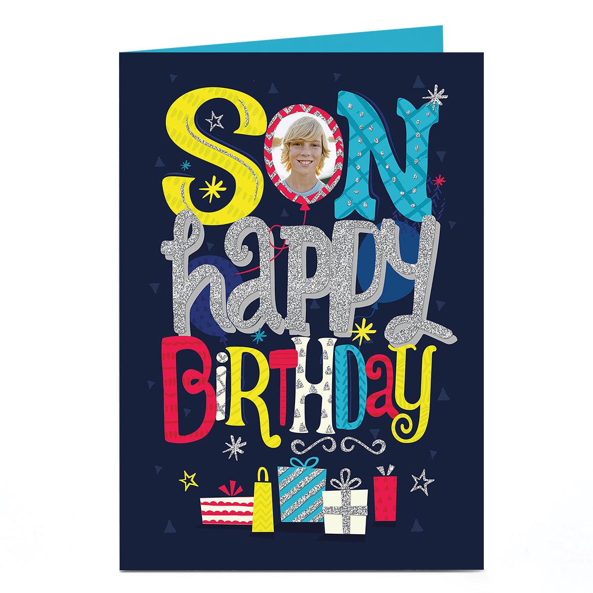 Buy Photo Birthday Card Son Balloon For Gbp 179 499 Card Factory Uk