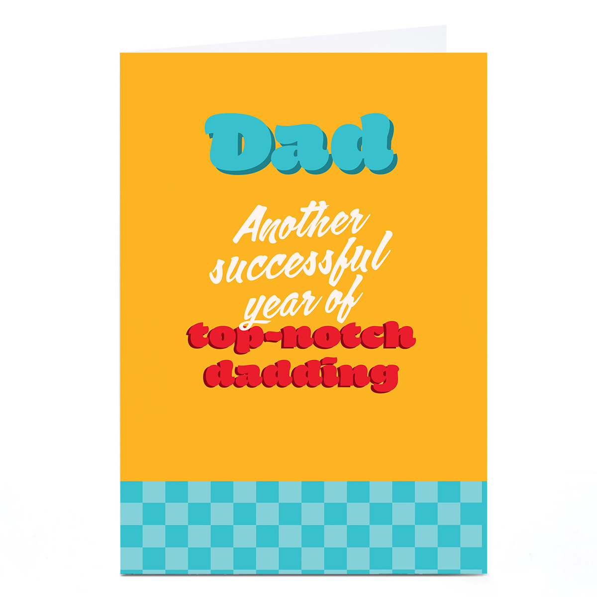 Personalised Father's Day Card - Top-notch Dadding