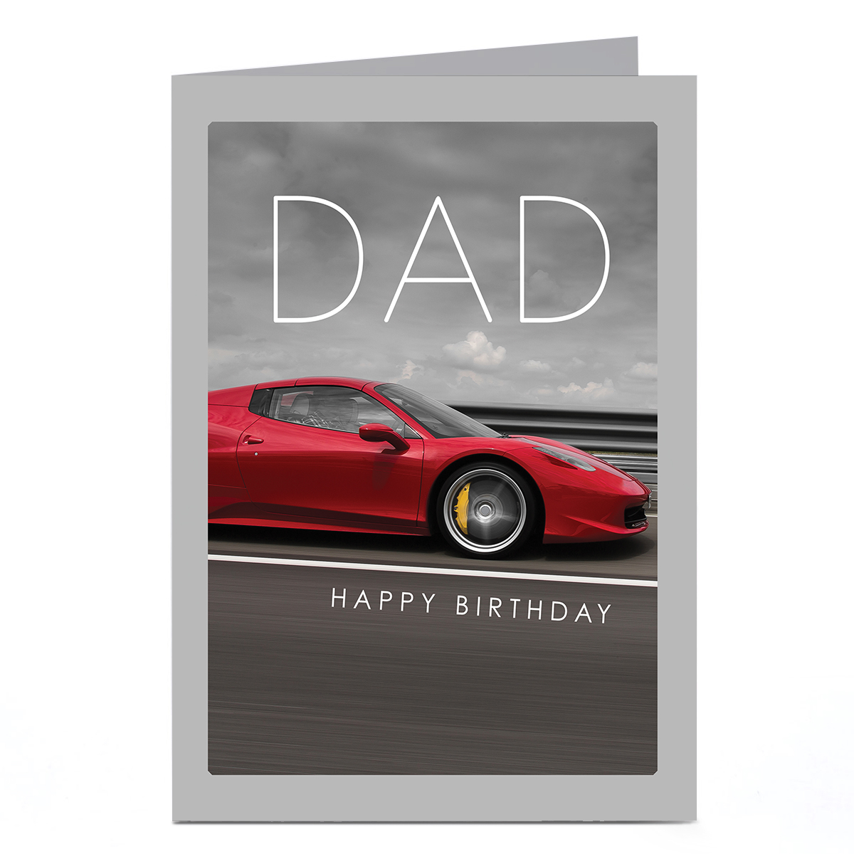 Birthday Card - Enjoy Every Minute Sports Car, Dad