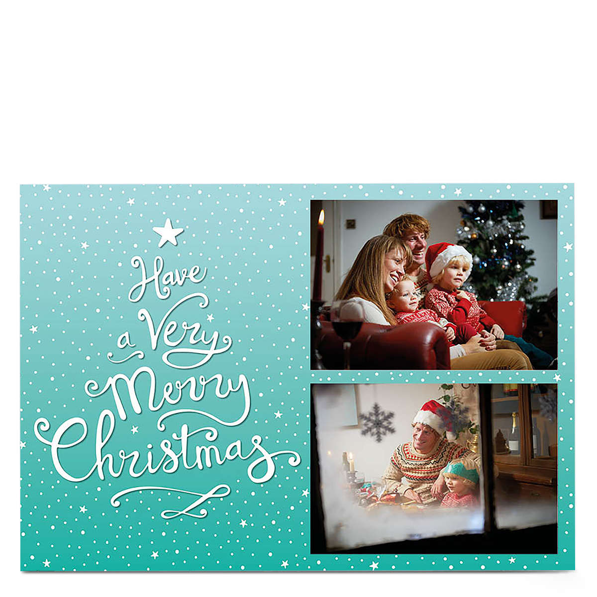 Photo Christmas Card -Very Merry Christmas