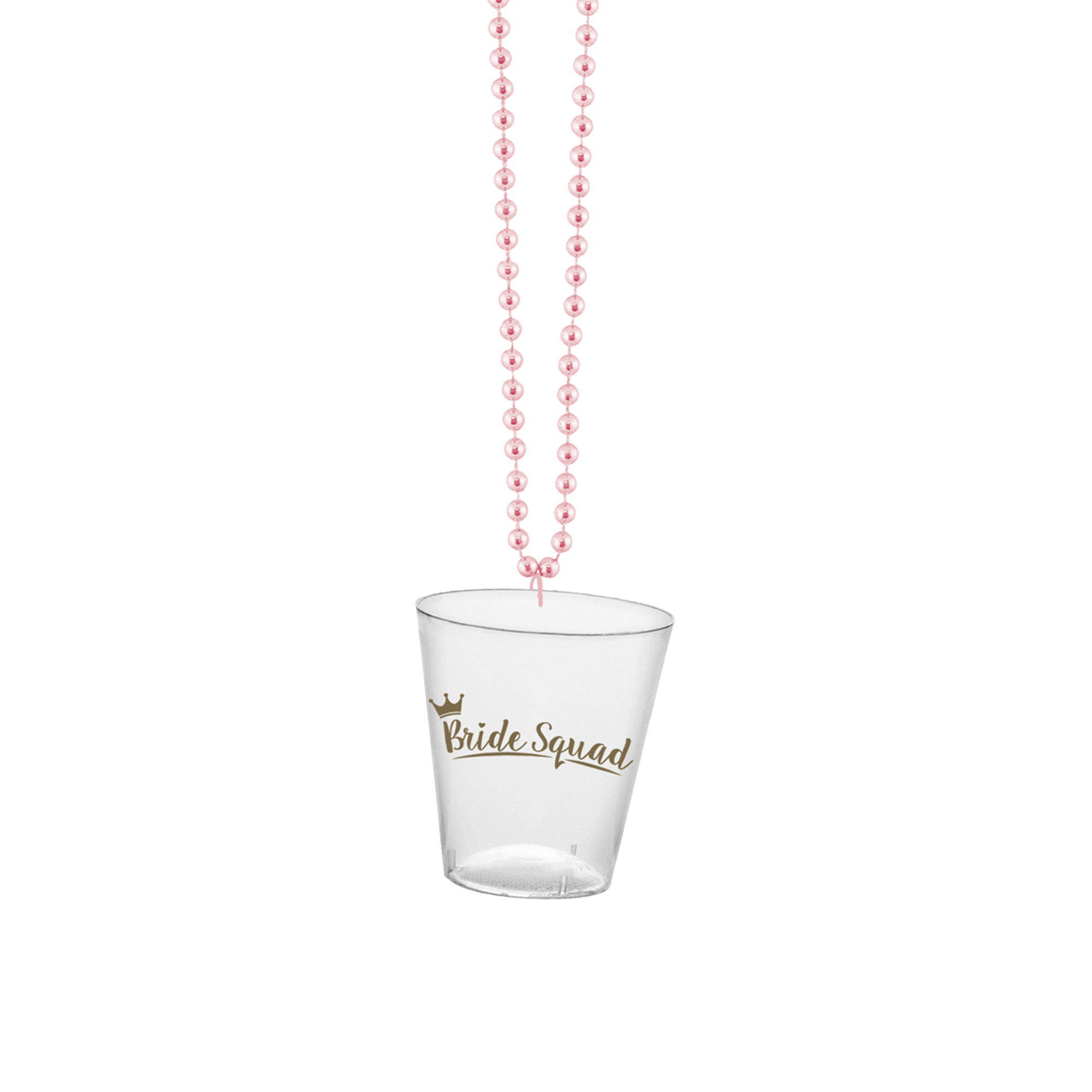Bride Squad Shot Glass Necklace