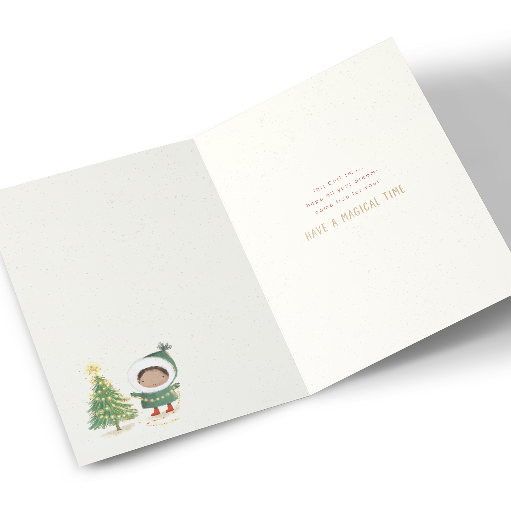 Christmas Card - Tree Lights, Grandson
