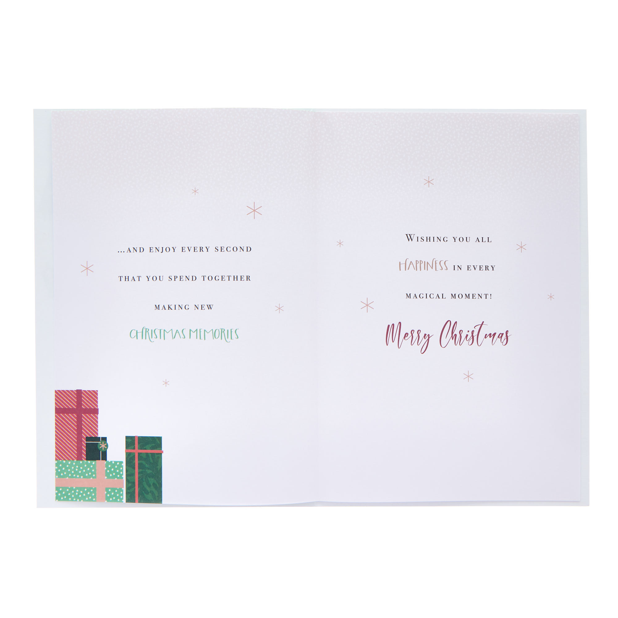 For All The Family Snowman Building Christmas Card