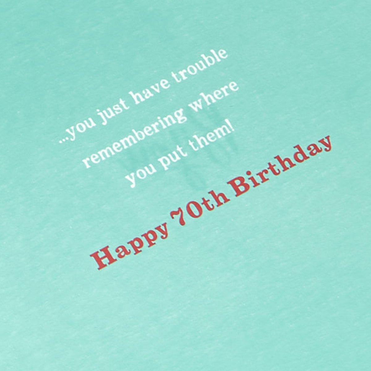 70th Birthday Card - All Your Faculties...