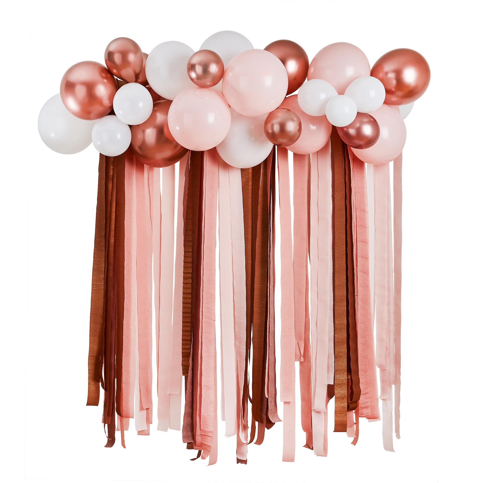 Metallic Balloon & Streamer Backdrop Kit (3 Colour Options)