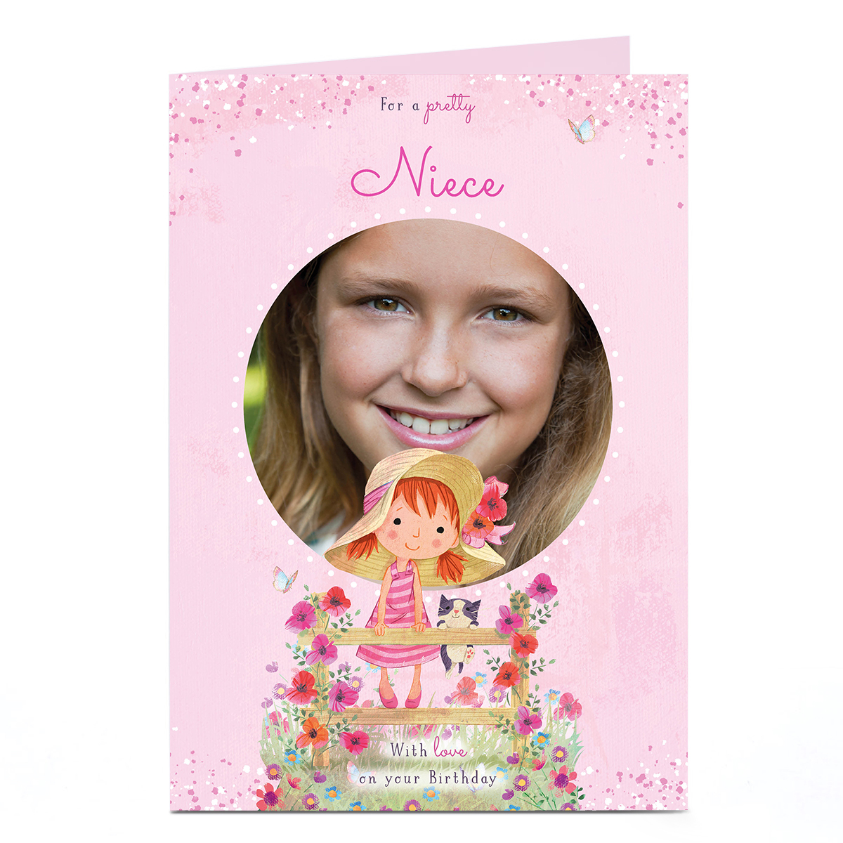 Personalised Photo Card - Pretty Niece