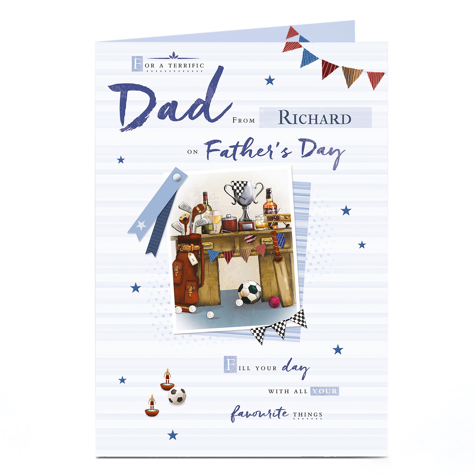Personalised Father's Day Card - All Your Favourite Things