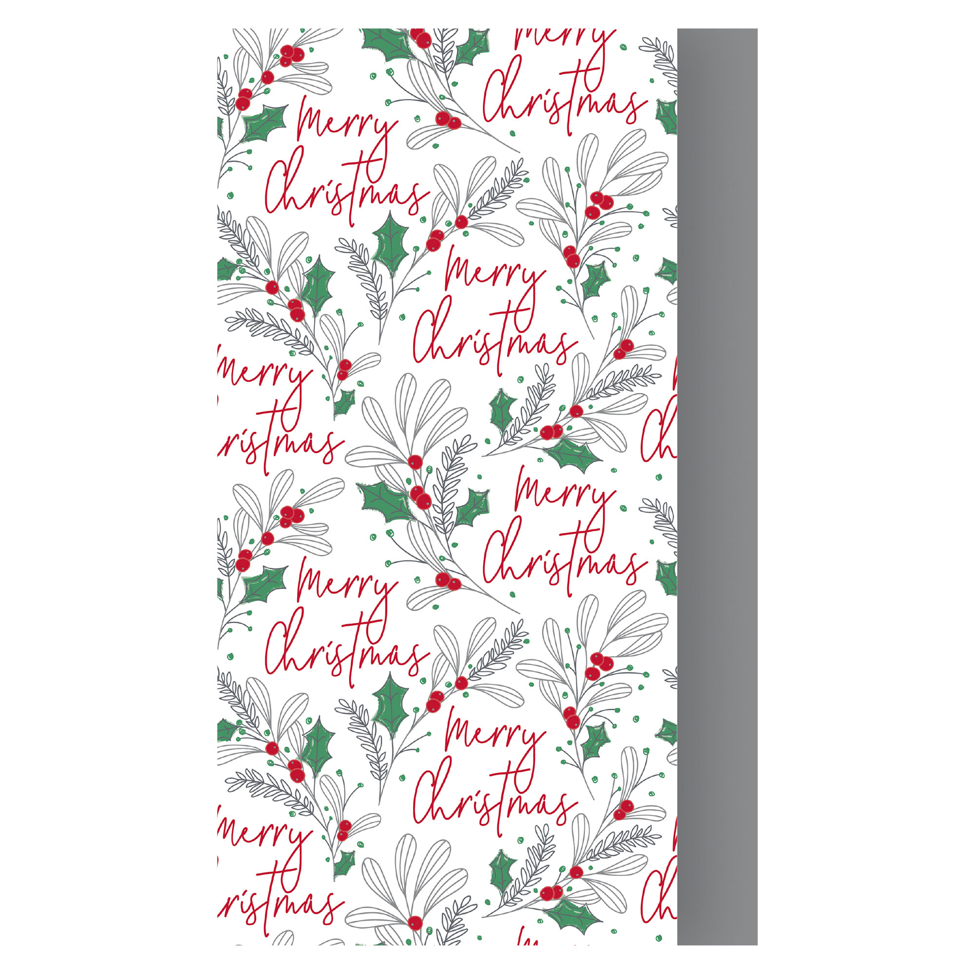 Merry Christmas Foliage Tissue Paper - 8 Sheets