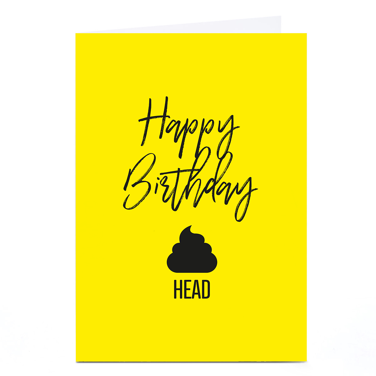 Personalised Punk Icons Card - Poo Head