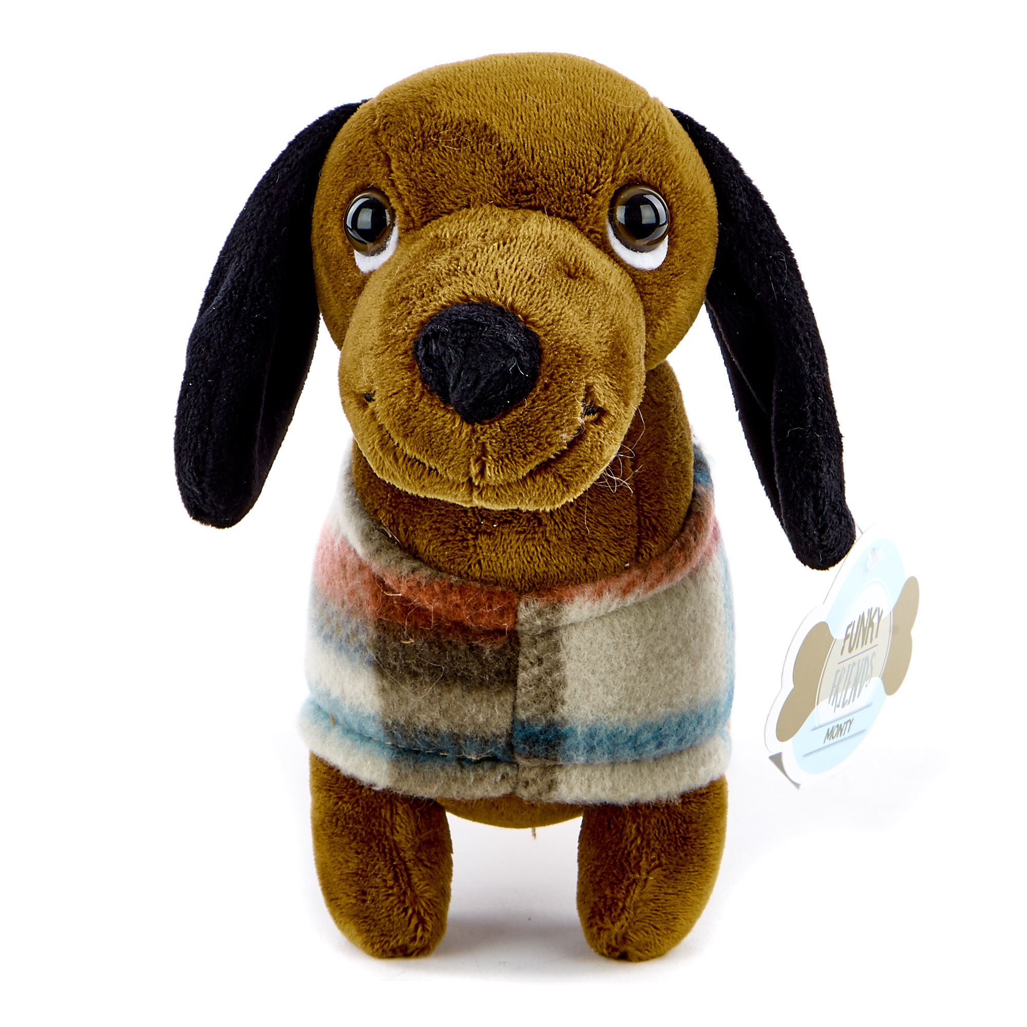 Sausage Dog In A Coat Soft Toy