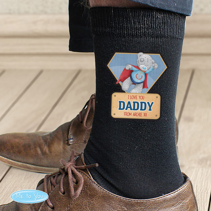 Personalised Socks - Me To You Super Hero