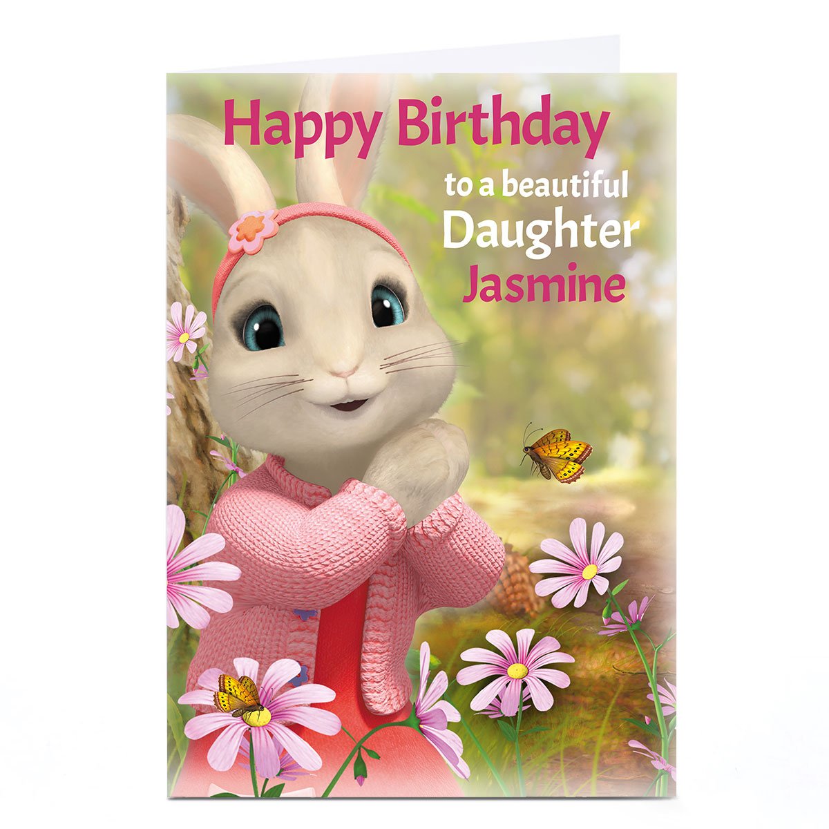 Personalised Peter Rabbit Birthday Card - To A Beautiful...