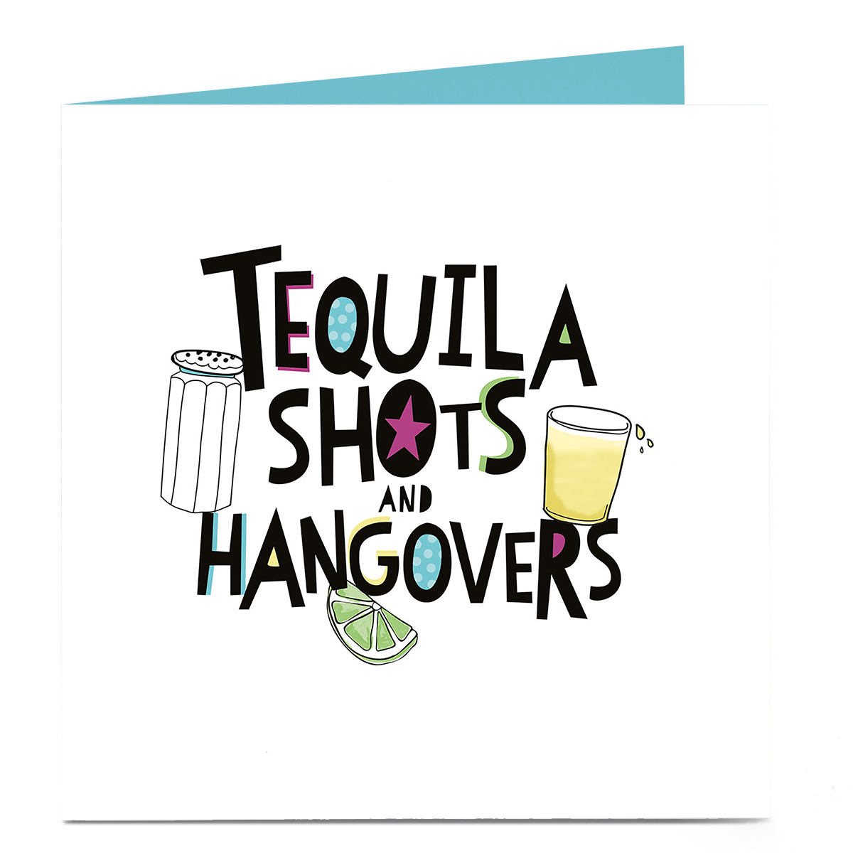 Personalised Bright Ideas Card - Tequila Shots And Hangovers