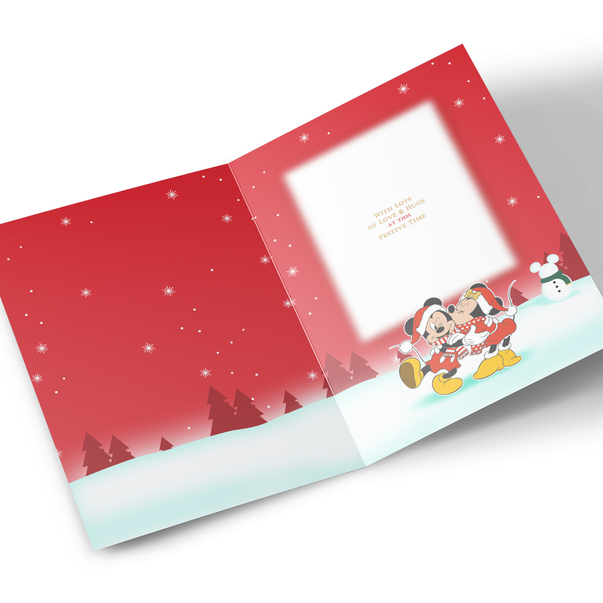 Personalised Mickey & Minnie Christmas Card - Both Of You