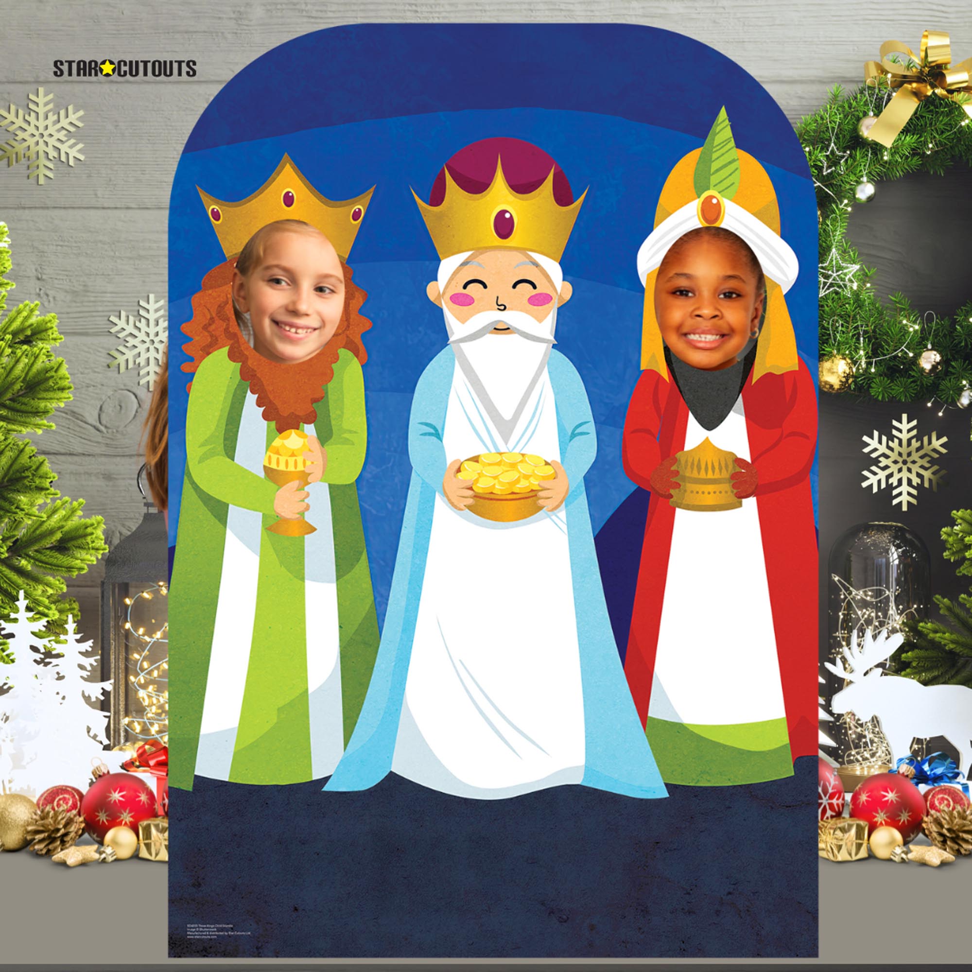 Three Kings Face-In-Hole Cardboard Cutout 