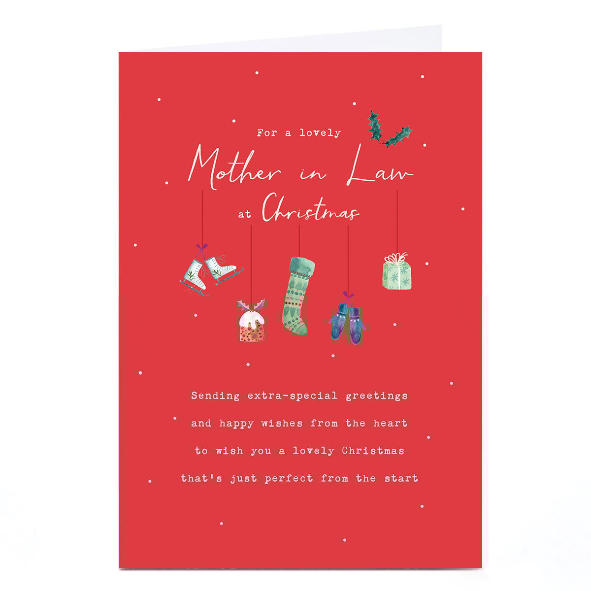 Christmas Card - For A Lovely Mother In Law At Christmas