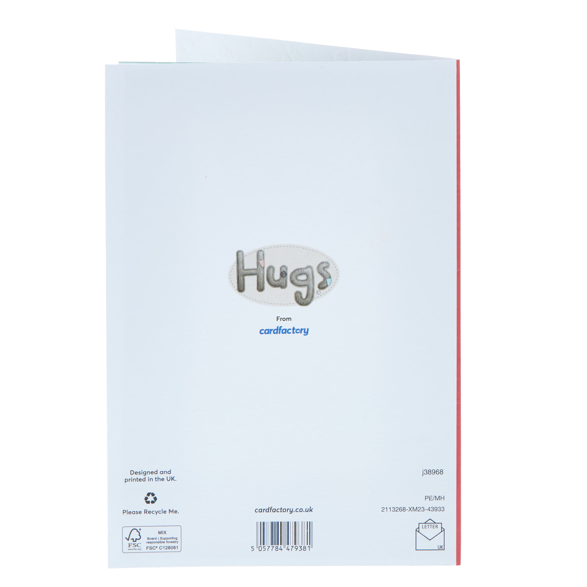 Son & Girlfriend Hugs Christmas Card