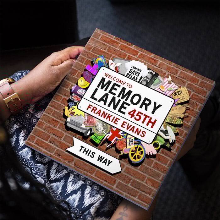 Personalised Book - Memory Lane 45th Birthday