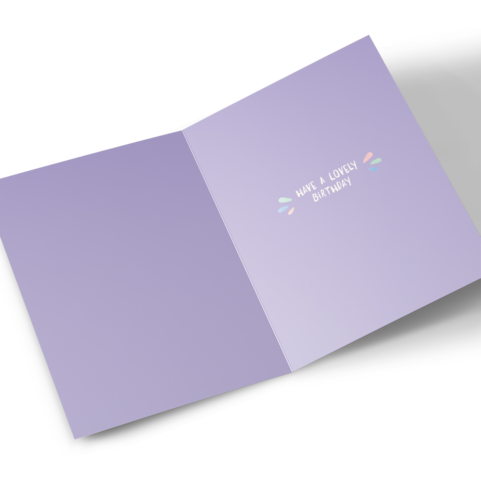 Birthday Card - Pastels and Speckles