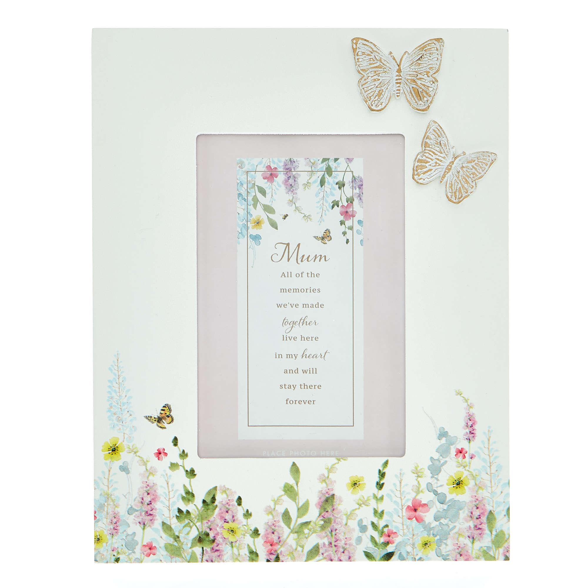 Mum Wildflowers & Butterfly Photo Frame