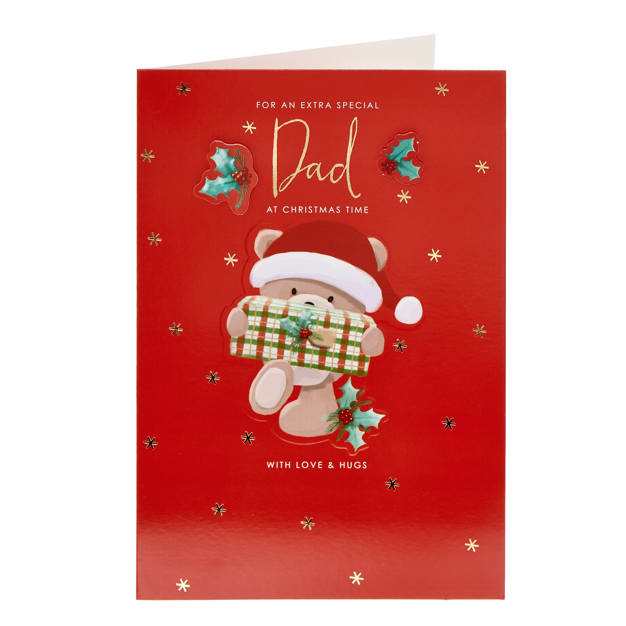 Extra Special Dad Hugs Christmas Card