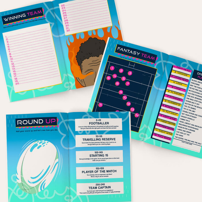 Personalised Beat The Book Rugby Quiz Book