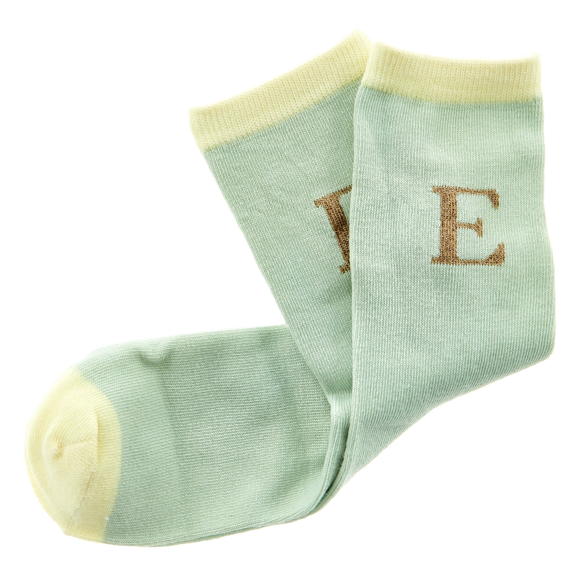 Letter E Socks