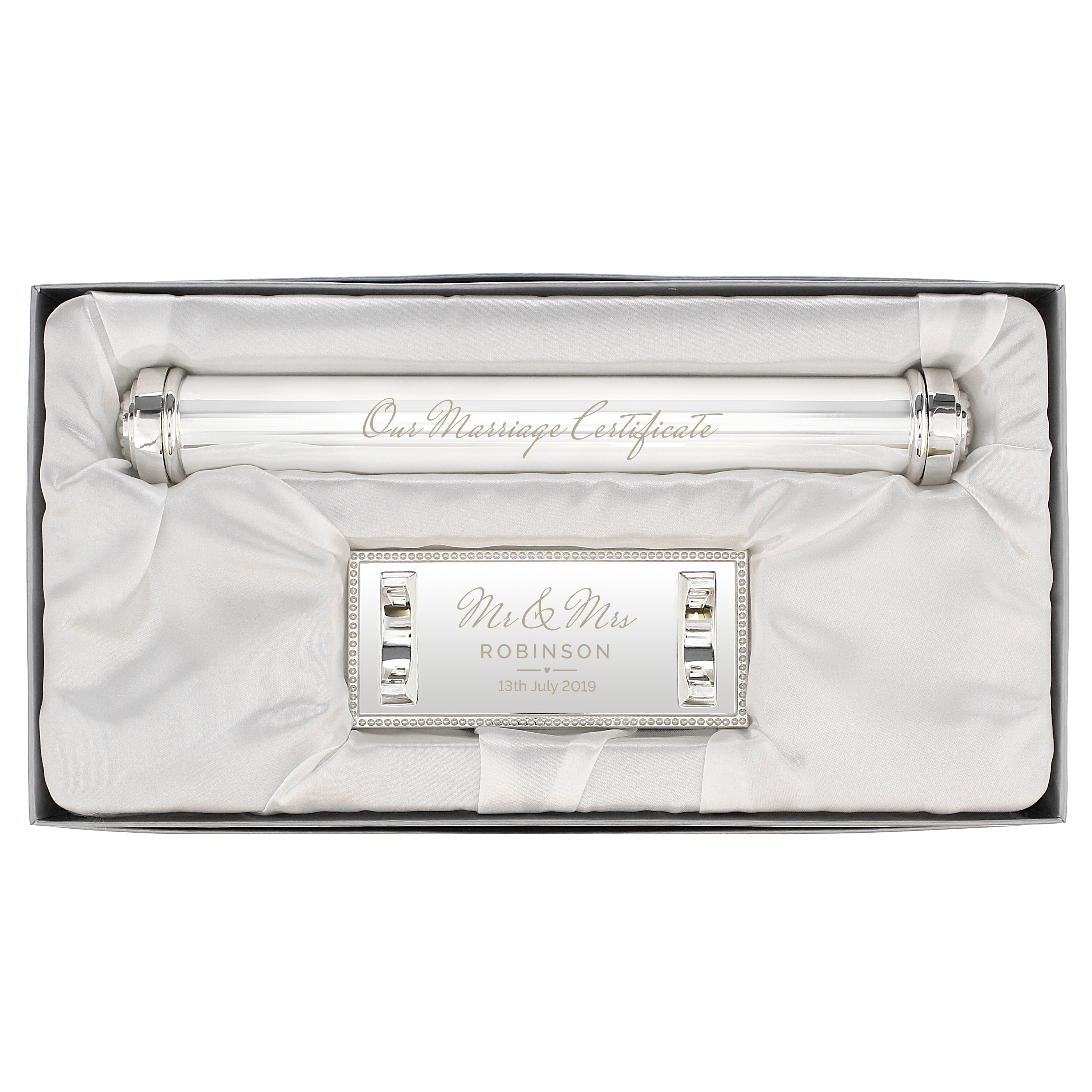 Personalised Marriage Certificate Holder