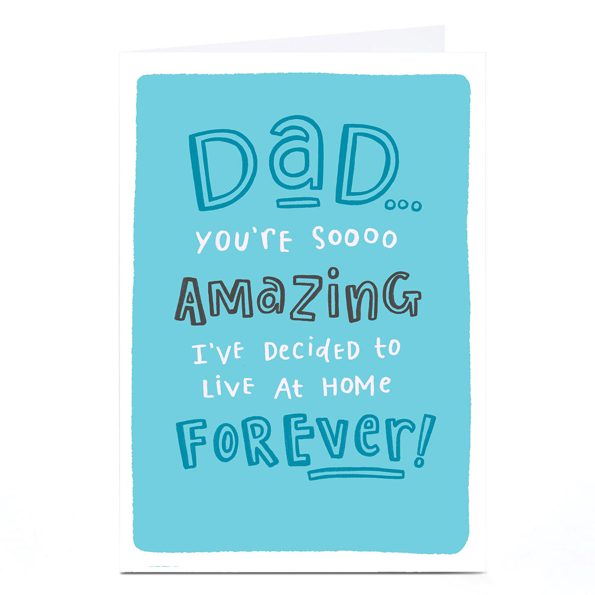 Personalised Blue Kiwi Father's Day Card - Dad, So Amazing