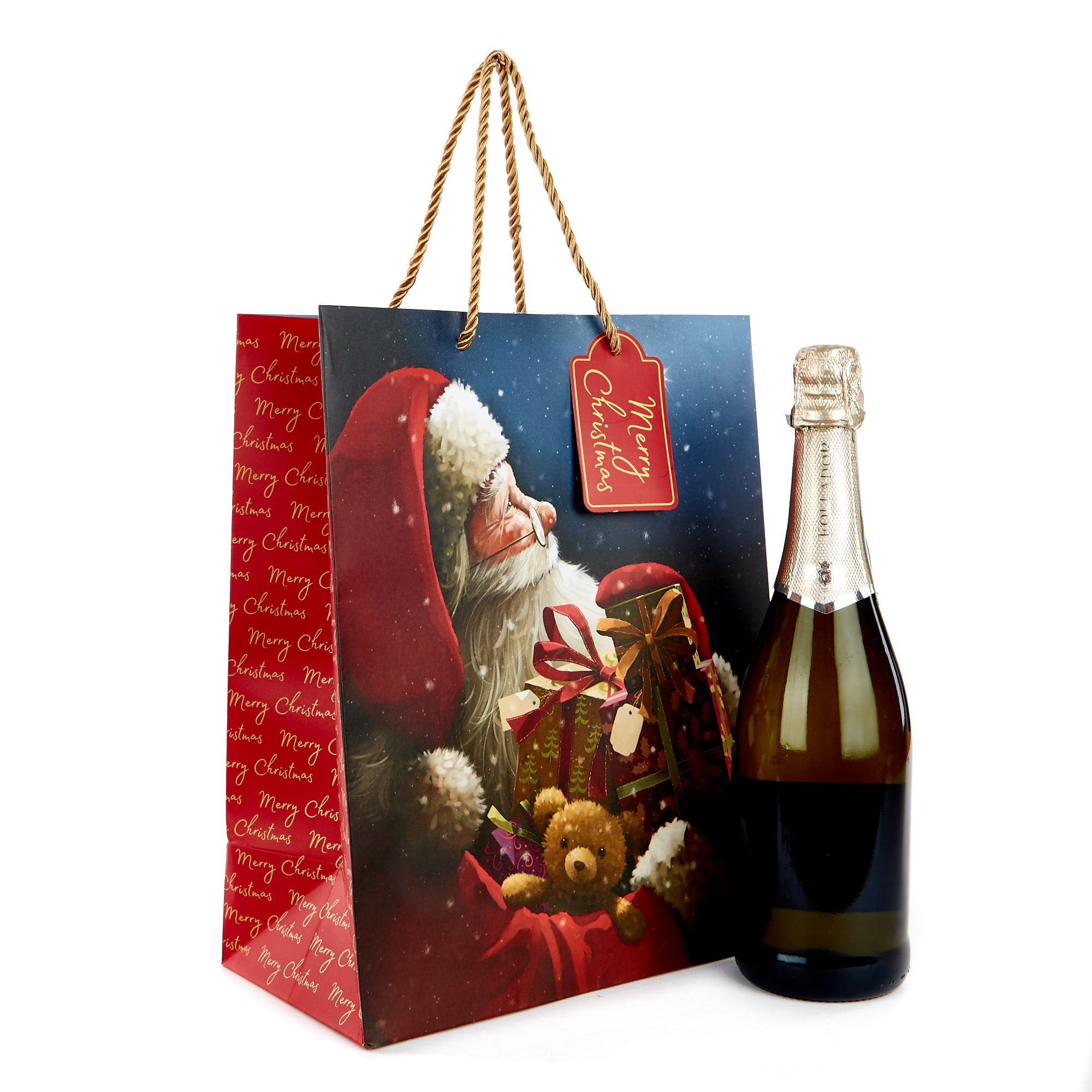 Large Christmas Gift Bag - Traditional Santa